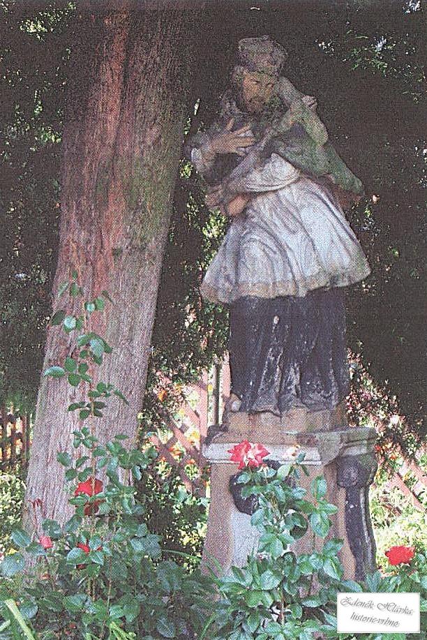 Nalezená socha sv. Jana Nepomuckého