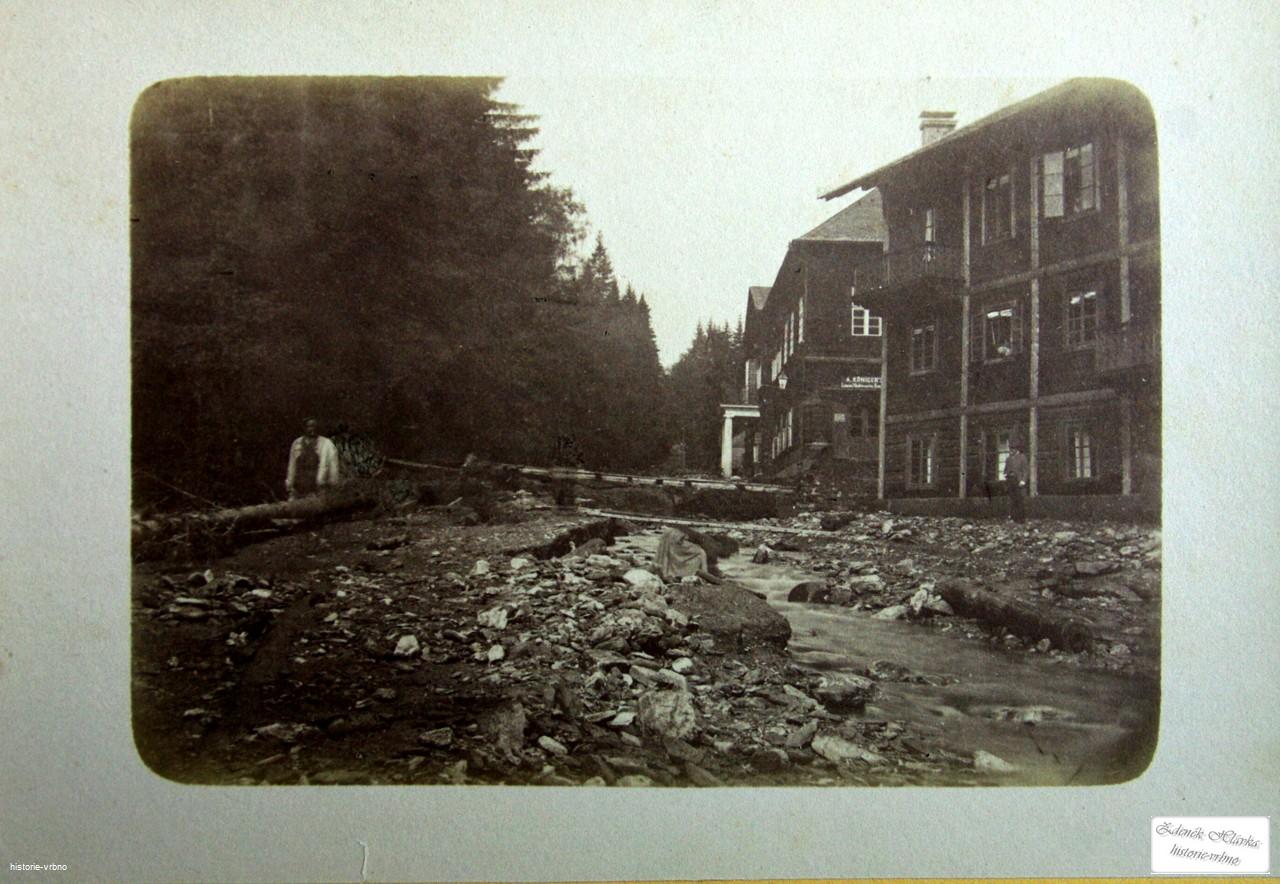 Katastrofální povodeň Karlova Studánka 1880-11